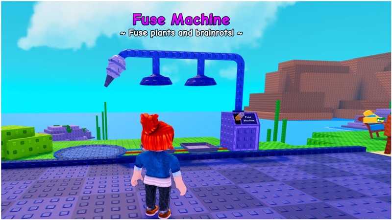 Fuse Machine Plants vs Brainrots Roblox