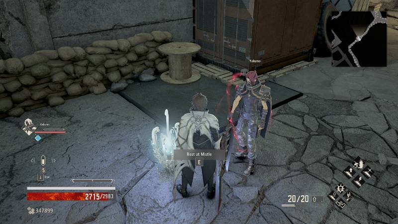 Walkthrough Code Vein: Provisional Government Outskirt