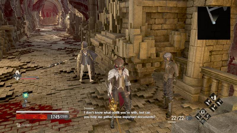 Walkthrough Code Vein: Provisional Government Center