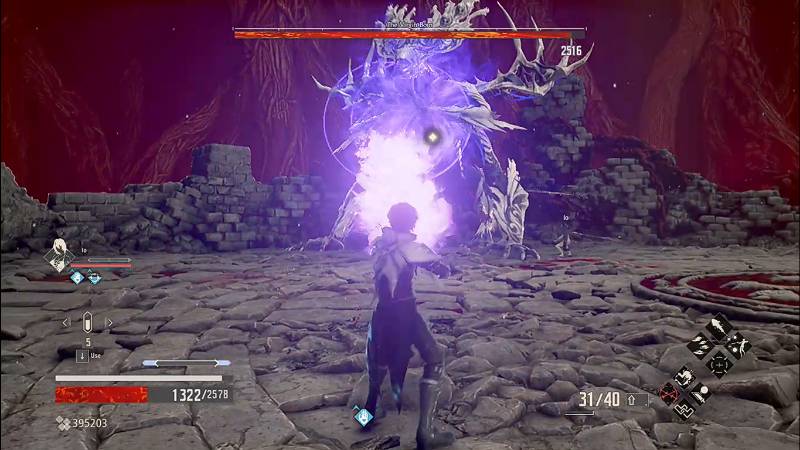 Boss mempersiapkan untuk serangan jarak jauh.